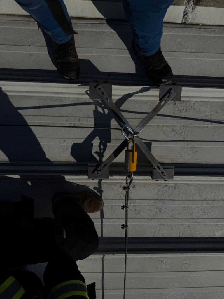 sistema de proteção para trabalhadores em altura